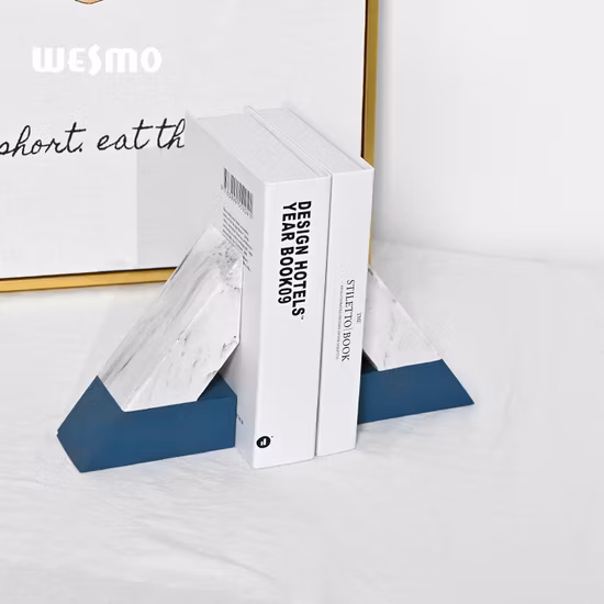 Новый китайский стиль уникальное художественное оформление античный синий фиолетовый агатовый камень офисные OEM подставки для книг